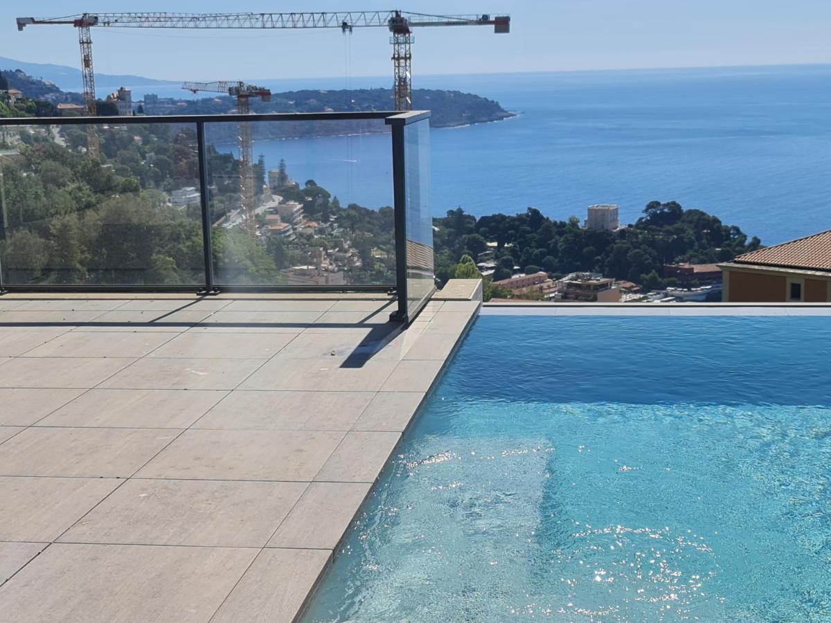 Monaco View, Pool, Garage, 100 M2 Terrace Lägenhet Beausoleil Exteriör bild