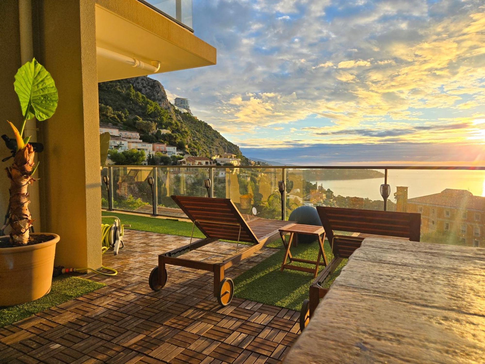Monaco View, Pool, Garage, 100 M2 Terrace Lägenhet Beausoleil Exteriör bild