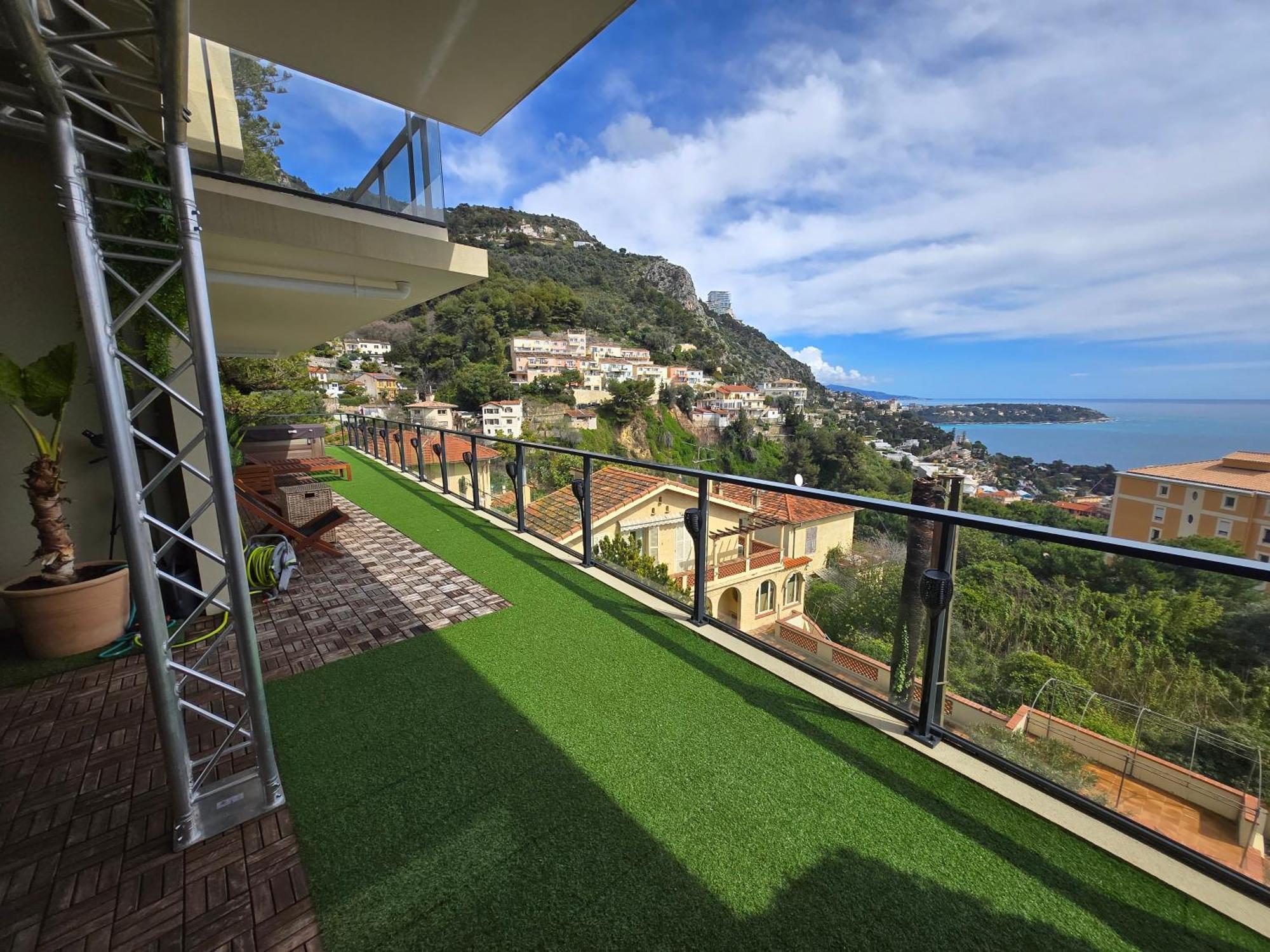 Monaco View, Pool, Garage, 100 M2 Terrace Lägenhet Beausoleil Exteriör bild